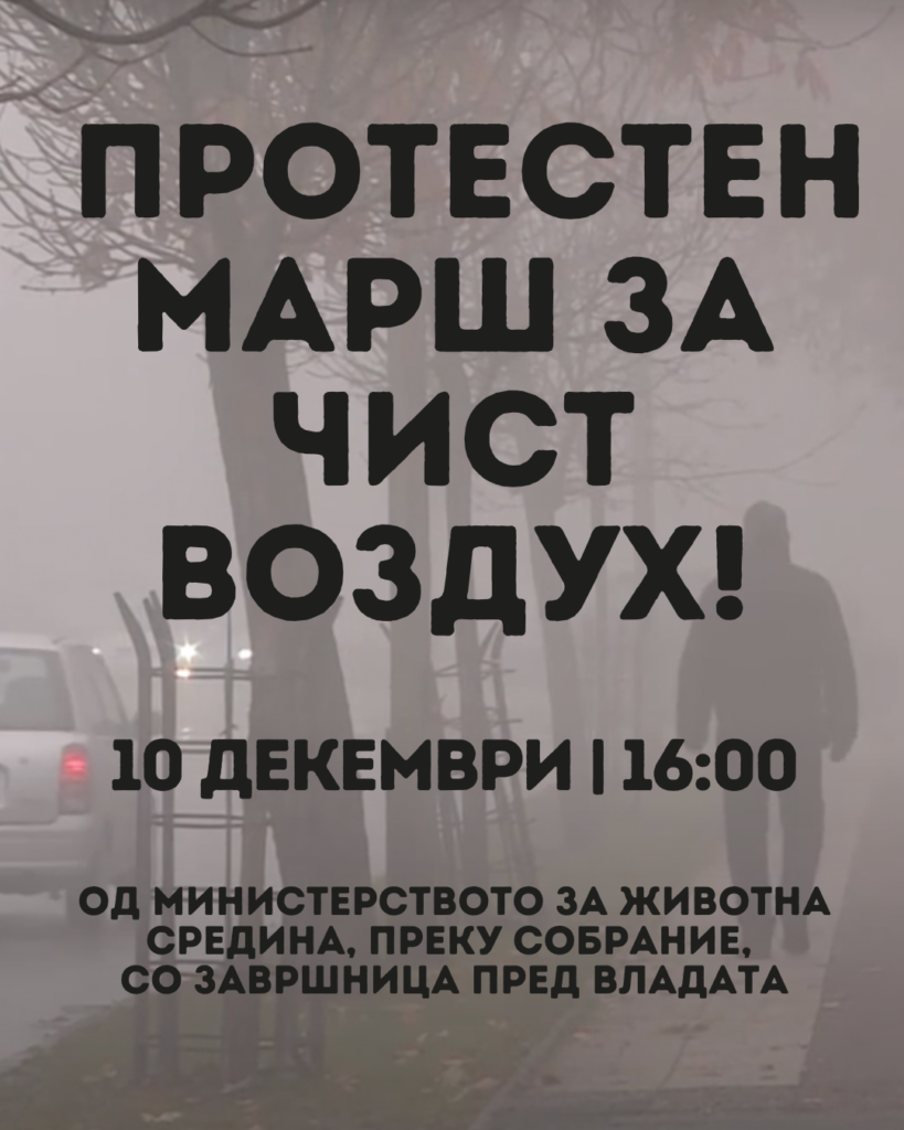 ПРОТЕСТЕН МАРШ ЗА ЧИСТ ВОЗДУХ